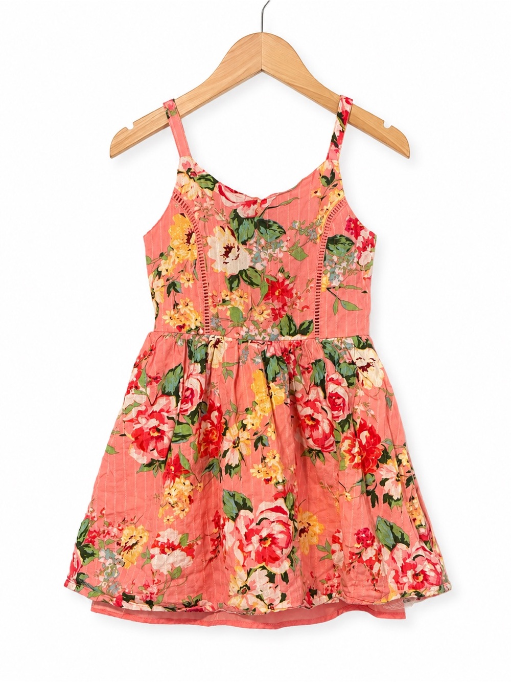 Lilt Girls Floral Pink Sundress Dress Size 8